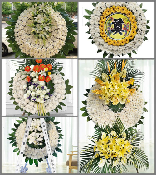 山西太原清徐县柳杜乡东青堆村花圈速递